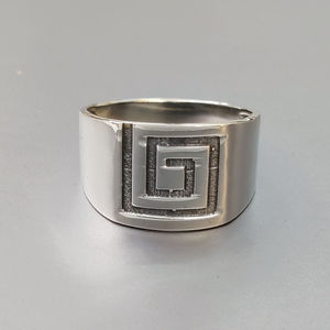 Everyday Wear Plain <b>Silver</b> <b>Ring</b> with Rhodium Plating 5.7 Grams Zircon Gemstone <b>Set</b> in Stainless Steel IGI Certified - Product Image 1