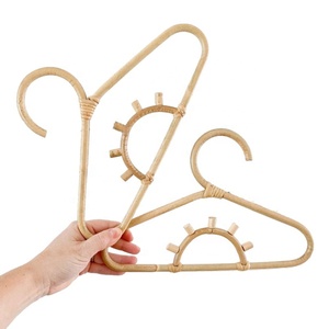 Percha de Ratán para Ropa de Bebé, Gancho Tejido para Prendas Infantiles, Color Natural, Organizador de Armario - Product Image 4