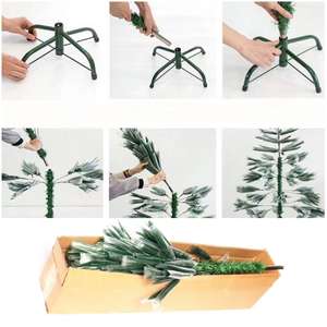 Wholesale 6ft Realistic PE Pine Dark Green Artificial Christmas <b>Tree</b> with Metal Stand Indoor Home Festive Decoration Hot Sale - Product Image 6