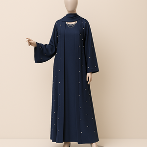 Vestido Islámico Modesto de Una Pieza para Mujer, Hecho a Mano, con Puños Elásticos, Transpirable, Capa de Oración, Largo hasta el Suelo, Corte Holgado para Eid y Ramadán - Product Image 2