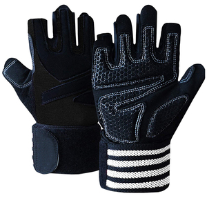 Anti-Slip Gym Gloves Pull-Ups Exercise Weightlifting Hand Grips Palm Protector Rubber Pads Training <b>Equipment</b> - Product Image 2