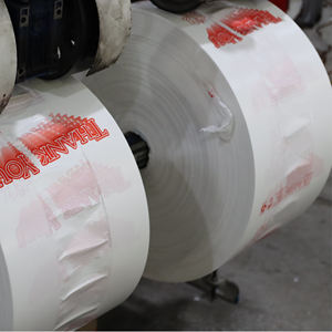 Camiseta de PE reciclable ecológica con impresión personalizada, bolsa de refuerzo lateral de válvula de refuerzo reutilizable para restaurantes y supermercados - Product Image 4