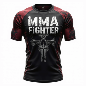 Personalizado MMA Sublimated Rash Guards Equipo de rendimiento atlético transpirable para deportes de combate y entrenamiento de gimnasio - Product Image 6