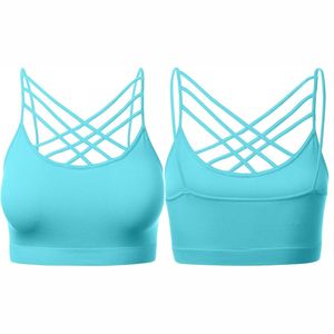 Haute qualité femmes grande taille soutien-gorge de sport boucle arrière Gym Yoga soutien-gorge bretelles réglables Push up vêtements actifs pour dames - Product Image 1