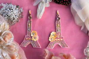 Pendientes Colgantes de Torre con Cuentas de Colores Hechos a Mano, Estilo Clásico, Cuadrados, Unisex, Huecos, Inspirados en la India, Tamaño Personalizado para Fiestas - Product Image 3