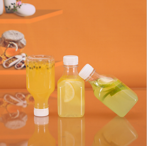 Envase Cuadrado de Plástico PET de 250 ml (9 oz) para Leche, Jugo, Bebidas y Líquidos, con Tapa de Rosca y Serigrafía - Product Image 4