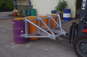 סוג חדש CF-BNG4 מטפל התוף ארבעה תופים הרמת פעם מלגזה טיפול תוף מצורפים - Product Image 4