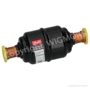 Filtro secador hermético Danfoss, DML, 03 pulgadas cúbicas, Acero Cu-plateado, 023Z4556 - Product Image 1