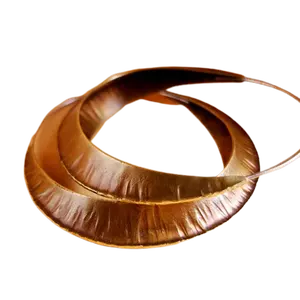 时尚耳环简单的水滴和环耳环，带铜饰面流苏派对婚礼水滴耳环