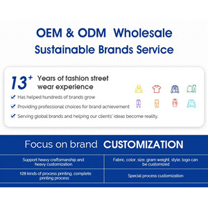 Sweat-shirt d'hiver à col rond pour homme, 100 % coton épais, avec logo brodé personnalisé, logo en relief 3D, lavé, écologique - Product Image 4