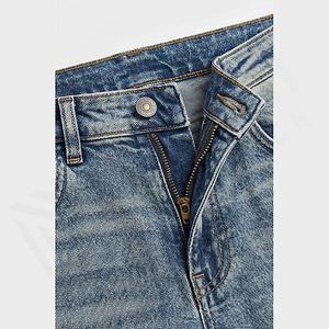 Jeans Holgados de Estilo Hip Hop para Hombre, Lavados, Desgastados, Gruesos, de Corte Recto, al por Mayor, Personalizados - Product Image 4