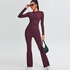 Ensemble de yoga de qualité supérieure pour femmes ensemble de yoga à logo personnalisé ensemble de soutien-gorge de gymnastique décontracté ensemble de leggings de yoga - Product Image 5