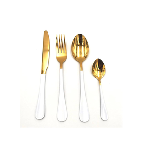 Ensemble de couverts à miroir en acier inoxydable à usage fait main pour fourchette, couteau et cuillère de mariage avec poignée en pvd - Product Image 5