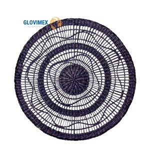 Haute bonne qualité Jute jonc de mer plaque ronde décor Table napperon traditionnel fabriqué à la main fête décor luxe - Product Image 2