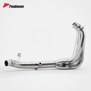 Sistema de Escape para Motocicleta Forsound, <span class=keywords><strong>Precio</strong></span> de Fábrica al por Mayor, Acero Inoxidable, Tubo de Conexión Central y Delantero, Juego Completo para Kawasaki <span class=keywords><strong>Z900</strong></span> - Product Image 3