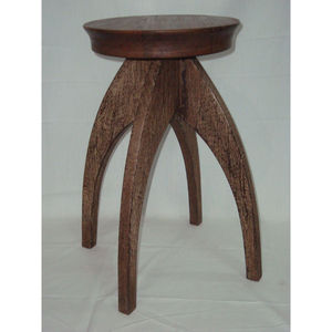 Pedestales de hierro hechos a mano, revestimiento de polvo negro mate, bandeja de hierro esmaltado blanco - Product Image 3