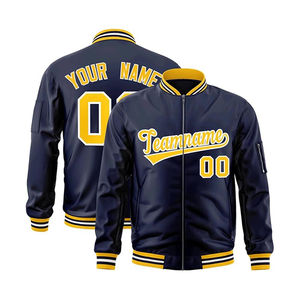 Chaquetas Varsity de moda para hombres y ropa de calle bordada con logotipo personalizado y chaqueta Varisty de secado rápido Unisex - Product Image 5