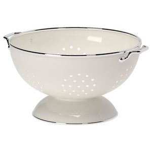 Stainless Steel <b>Colander</b> With smooth edge finish fine mesh design for safe handling washing fruits vegetables pasta daily - Product Image 6