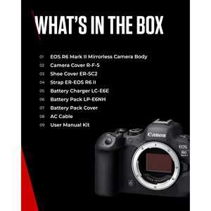24.2MP Full Frame Mirrorless <b>Camera</b> Body 40fps Continuous Shooting 4K 60p Video 8-Stops <b>Stabilization</b> Dual Pixel CMOS Auto HD - Product Image 2