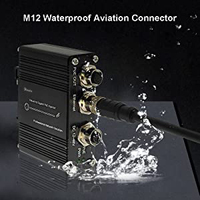 Injecteur PoE+ de qualité industrielle 1000 Mbps 30W 48V M12 étanche, conçu pour les caméras IP de surveillance des bus et trains