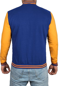 Veste universitaire pour hommes - Style bomber en polaire, veste de baseball pour hommes de l'école secondaire - Product Image 5