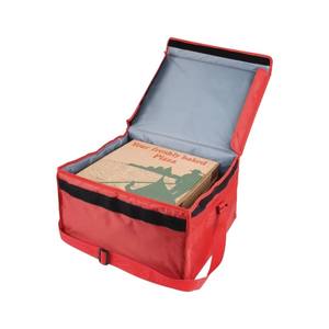 Bolsa de entrega de alimentos con cremallera de poliéster clásico ecológico térmico azul de Vietnam - Product Image 1