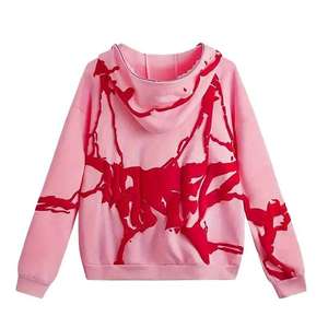 เสื้อฮู้ดพิมพ์ลายพัฟสีล้วนมาใหม่เสื้อฮู้ดใส่นอกบ้าน - Product Image 3