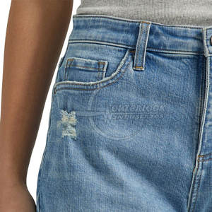 Pantalones vaqueros ligeros de alta calidad para mujer, pantalones cortos transpirables con patrón caliente, precio al por mayor - Product Image 4