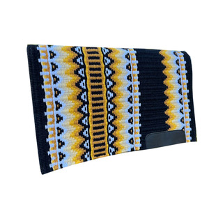Tapis de selle western multicolore à motif Navajo, tissé à la main en laine, contourné, confortable et durable, pour cheval - Product Image 1