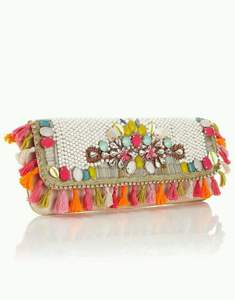 Bolsos Únicos con Bordado de Perlas, Bolsos de Mano con Bordado de Estilo Bohemio, Diseño Elegante para Eventos Nocturnos, Venta al por Mayor - Product Image 5