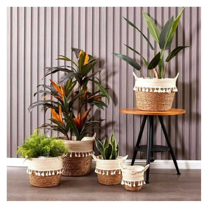 Cestas de almacenamiento de mimbre tejidas a mano para el hogar, organizador de mimbre, cesta de ratán, maceta hecha en Vietnam con servicios OEM ODM - Product Image 3