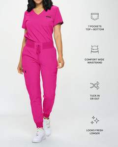 Conjuntos de uniformes médicos unisex personalizados para médicos y enfermeras, conjuntos de uniformes médicos al por mayor, corredores de algodón - Product Image 3