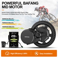 Kit moteur central Bafang CAN Protocol BBS02 750W 48V, moteur central 120N.m de couple élevé pour kit de conversion de vélo électrique, stock UE