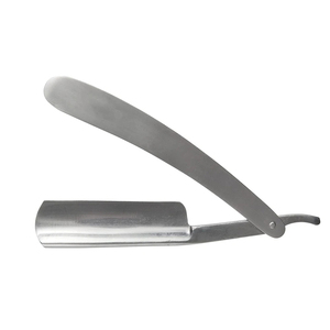Rasoir à manche métallique économique, lame remplaçable, rasoir de barbier, rasoir droit pour homme sans lame - Product Image 1