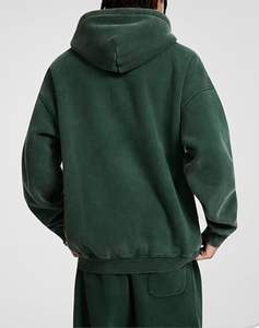 Retro Washed Pullover Hoodie Vintage Casual Outfit Modern Acid Wash Hoodie - Product Image 6