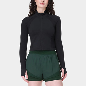 Pantalones Cortos Deportivos para Mujer, Transpirables, para Correr, con Capa Interior Integrada, Cintura Ajustable, Ropa Deportiva Ligera - Product Image 2
