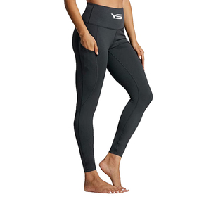 Pantalon d'entraînement élastique Push-Up pour femmes, legging de Yoga moulant avec gouttelettes d'eau taille haute de haute qualité, nouveau Design - Product Image 2