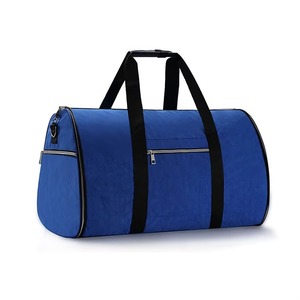 Venta al por mayor carry on plegable gimnasio gran logotipo personalizado traje bolsa viaje fin de semana bolsa con bolsa de zapatos para hombres mujeres prendas de vestir bolsas de lona - Product Image 1