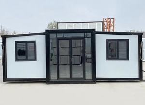 Maison conteneur extensible tendance, 4 chambres, confortable, préfabriquée avec intérieur isolé pour la vie en appartement urbain - Product Image 4