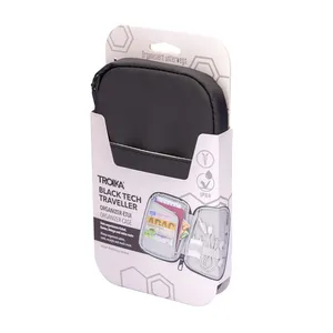 Organizer da Viaggio Personalizzato Nero per Scrivania e Cassetti, per Dispositivi Elettronici - Product Image 2