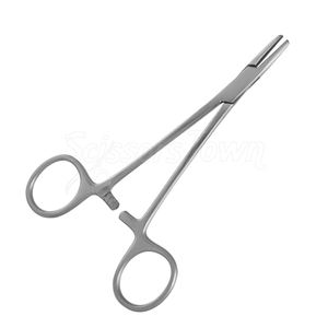 Portaagujas marrón de 5 pulgadas dentado de acero inoxidable quirúrgico Médico Dental suministro de fabricante de instrumentos - Product Image 2