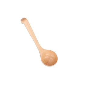 Cuillère à soupe en bois conception la plus populaire Poignée écologique Table de cuisine Poignée courte Cuillère à soupe en bois Vente chaude - Product Image 6