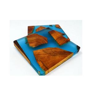 Sous-verre Royal de haute qualité, taille personnalisée, dernière conception, tasse à thé en bois et résine, sous-verre pour Restaurant à bas prix - Product Image 3