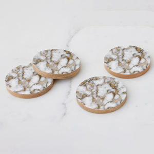 Elegant Customizable Acacia Free Wood Wedding <b>Coasters</b> Classic Enamel Printed <b>Drink</b> <b>Coasters</b> Holder for Tea Parties Direct - Product Image 5