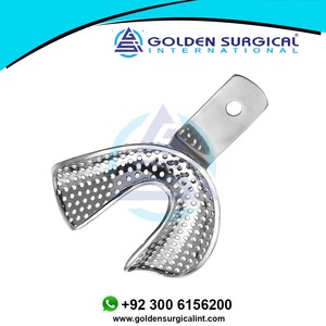 Bandeja de Impresión Dental, Prótesis Completa, Inferior, Perforada |   Bandeja de Ortodoncia para Dentaduras Postizas, Instrumentos de Ortodoncia - Product Image 5