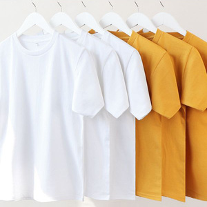 Vente de gros T-shirt uni en coton à manches courtes de haute qualité T-shirt surdimensionné vierge avec impression personnalisée pour hommes - Product Image 1