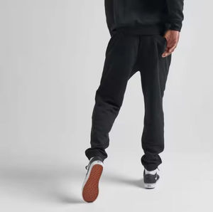 Pantalon de jogging décontracté professionnel pour homme, coupe droite, jambe large, avec logo personnalisé, taille élastique et cordon de serrage, 100% coton - Product Image 5