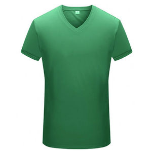 Camisetas personalizadas de alta calidad para hombre, camisetas de gran tamaño con estampado a cuadros de poliéster, camisetas con cuello en V para hombre al por mayor - Product Image 1