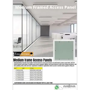 Porte d'accès au plafond en aluminium 300x300mm au design moderne directement du fabricant Installation rapide et facile avec caractéristique durable - Product Image 4