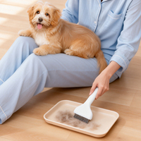 Peigne à démêler pour animaux de compagnie en gros, lame en acier inoxydable 304 + manche ergonomique en ABS pour l'élimination des poils emmêlés des chats et des chiens